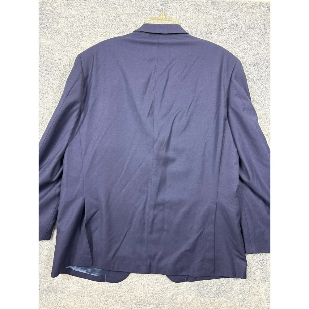 Peter Millar Mens 44R Navy Blue 100% Wool 2 Button Blazer Sport Coat Jacket